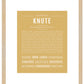 Knute | Name Art Print