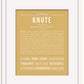 Knute | Name Art Print