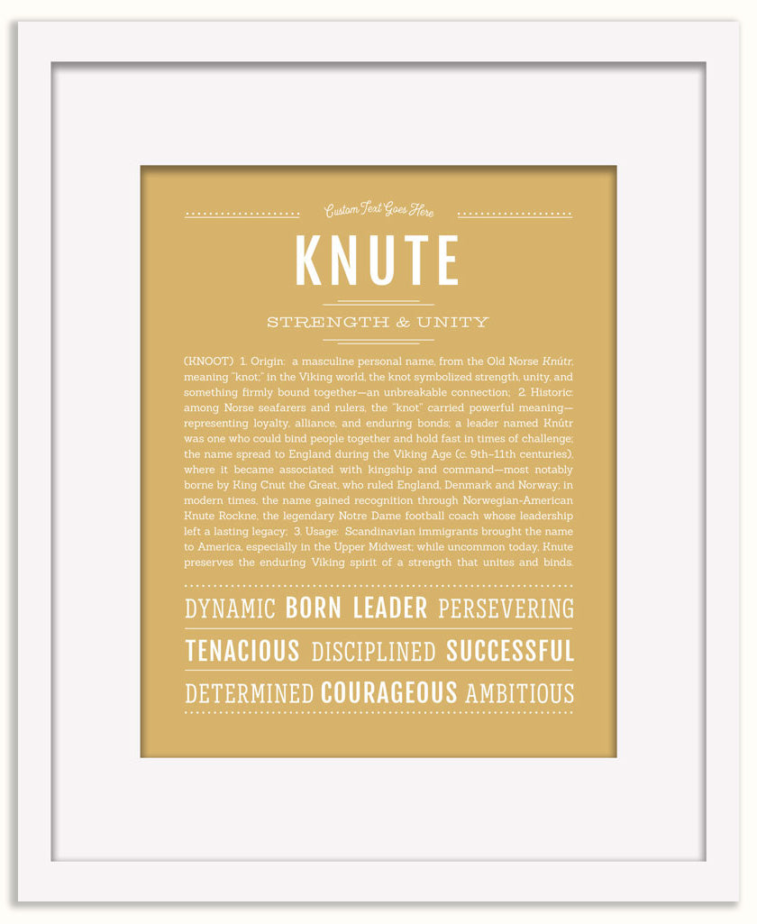 Knute | Name Art Print