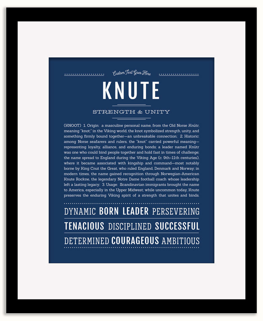 Knute | Name Art Print