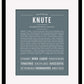 Knute | Name Art Print