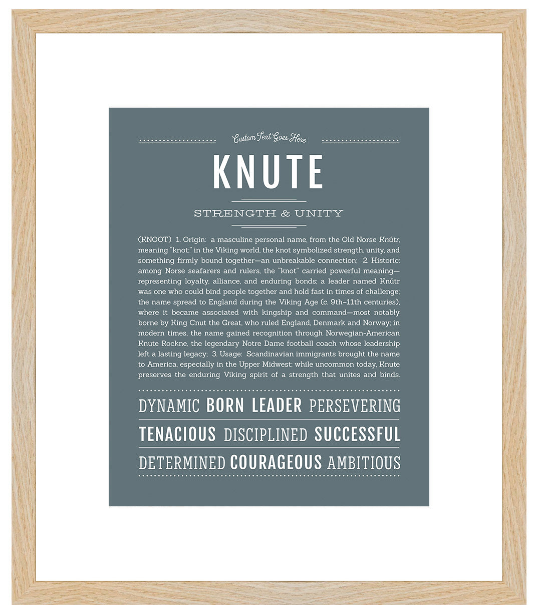 Knute | Name Art Print