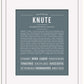 Knute | Name Art Print