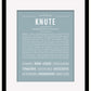 Knute | Name Art Print