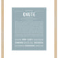 Knute | Name Art Print