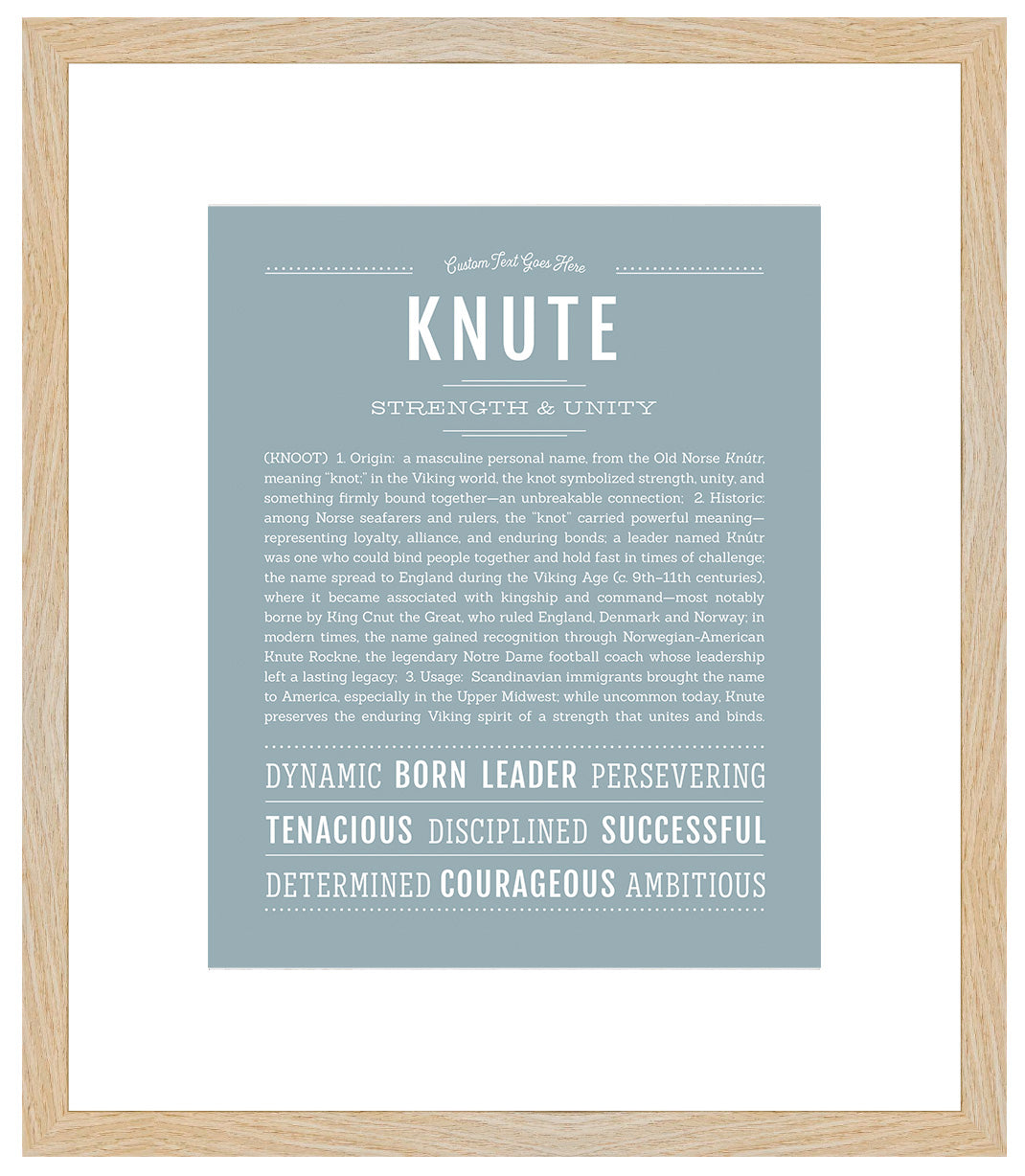 Knute | Name Art Print