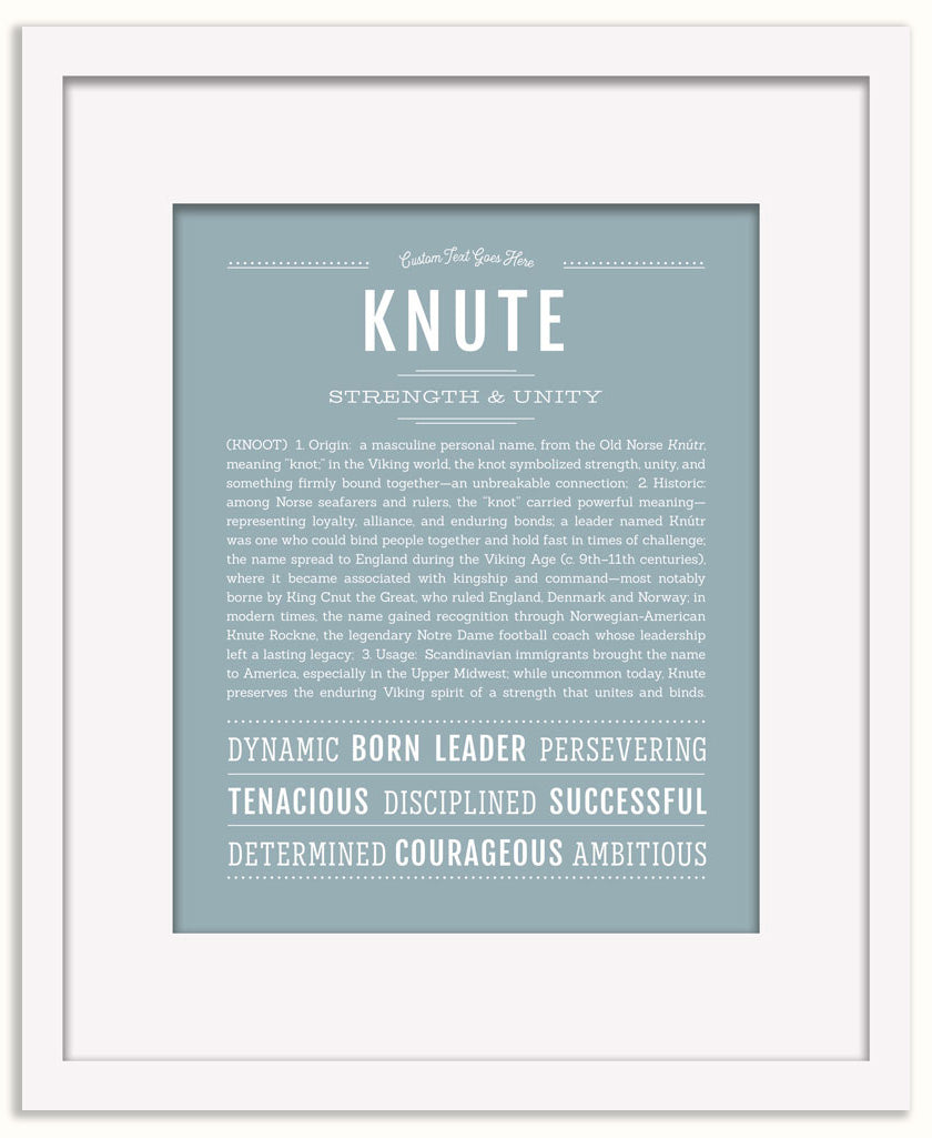 Knute | Name Art Print