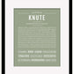 Knute | Name Art Print