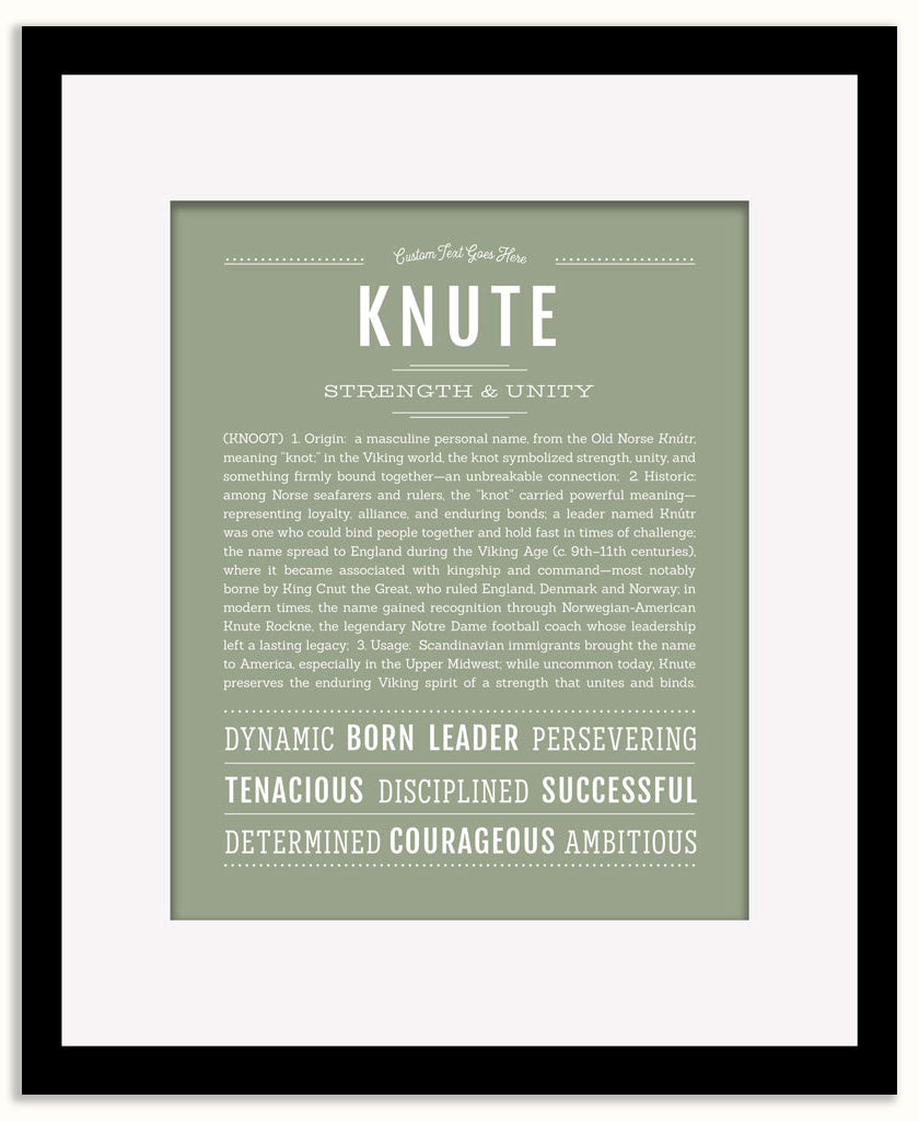 Knute | Name Art Print