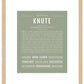 Knute | Name Art Print