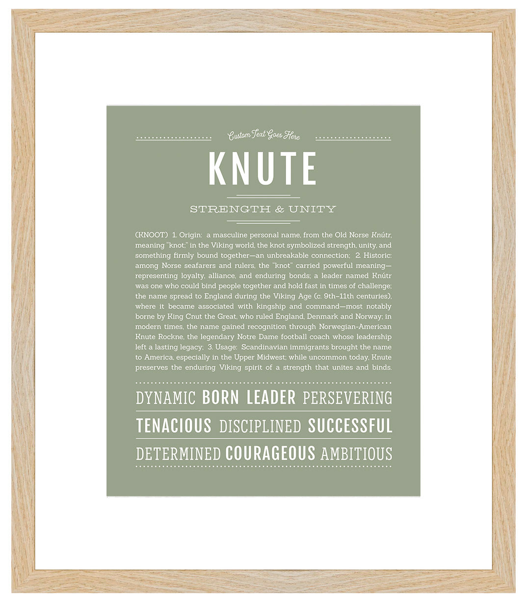 Knute | Name Art Print