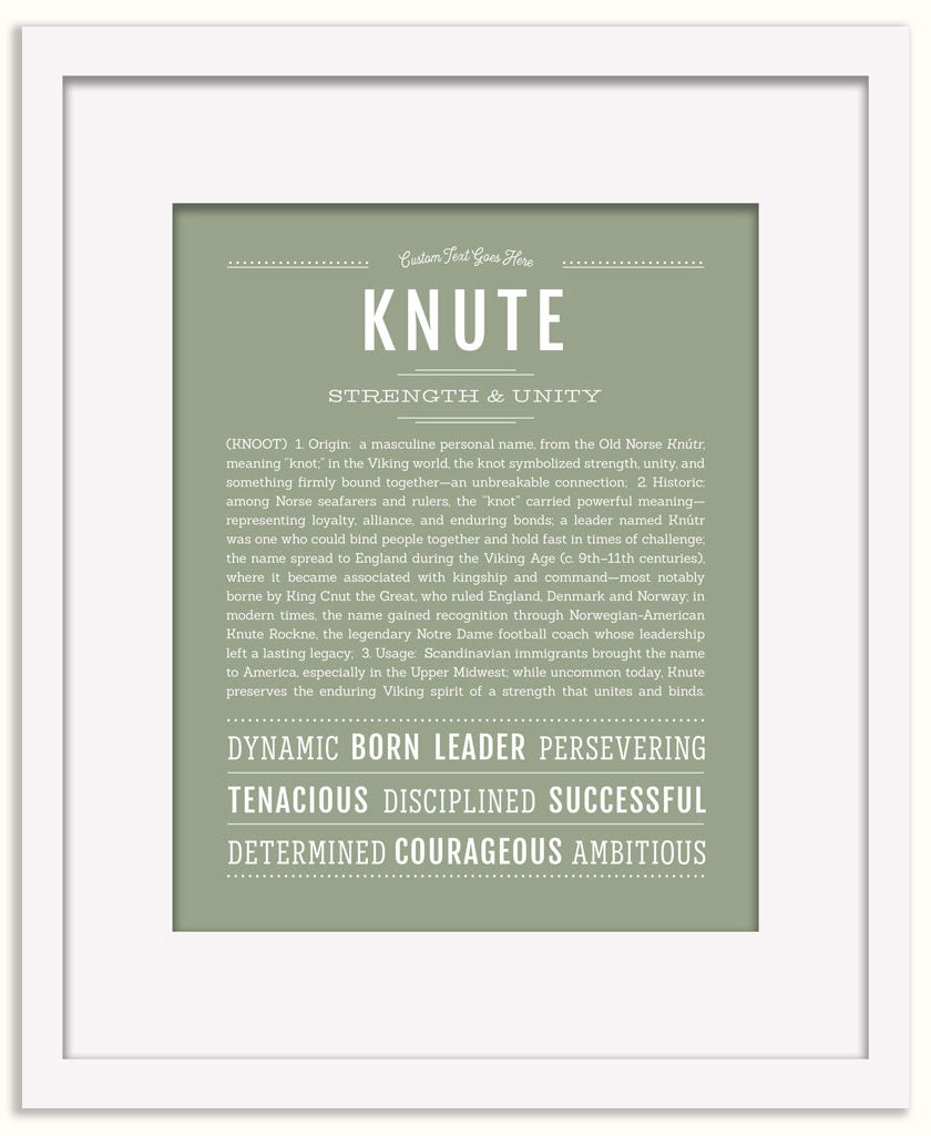 Knute | Name Art Print