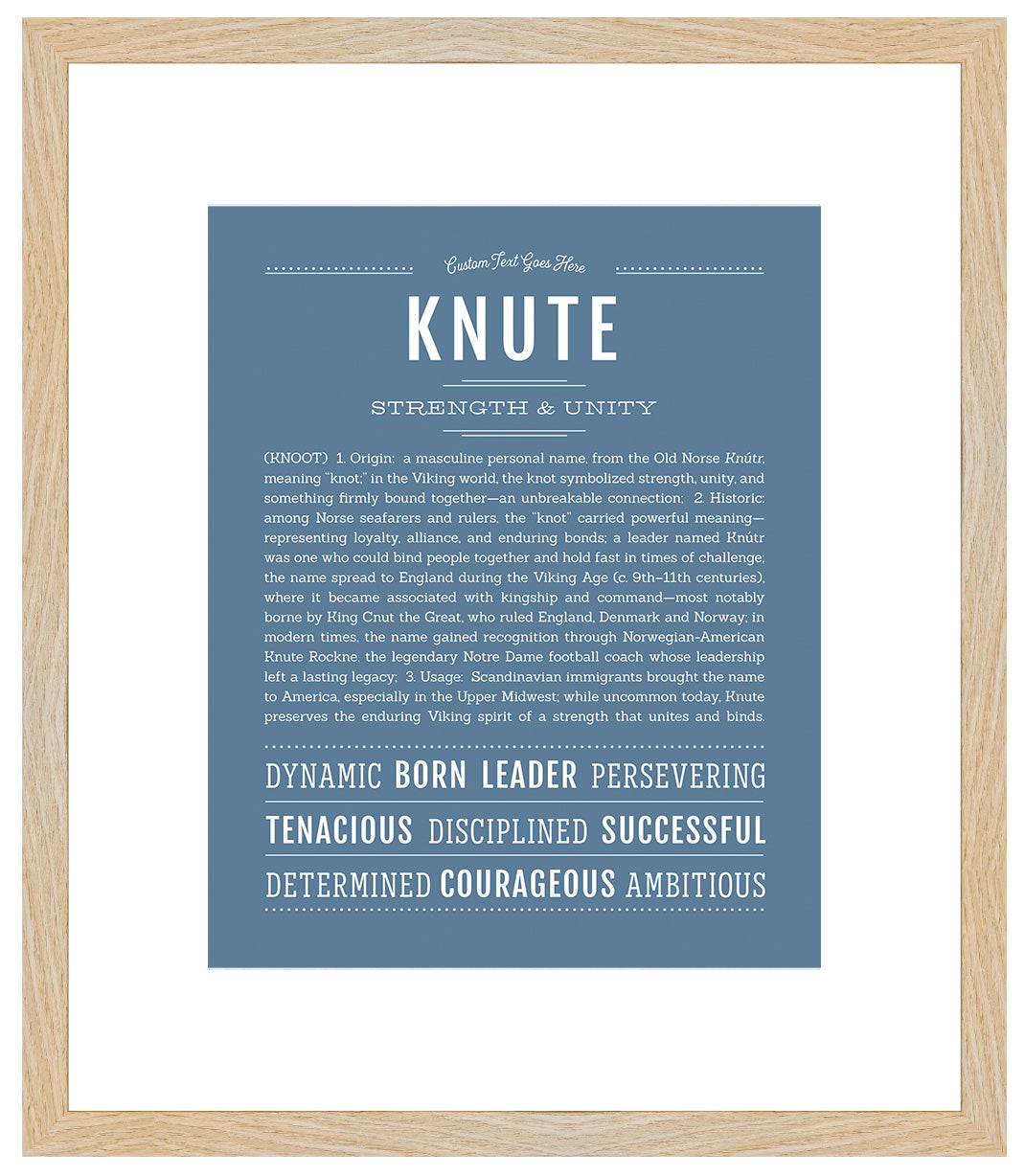 Knute | Name Art Print