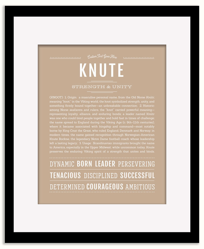 Knute | Name Art Print