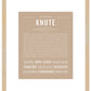 Knute | Name Art Print