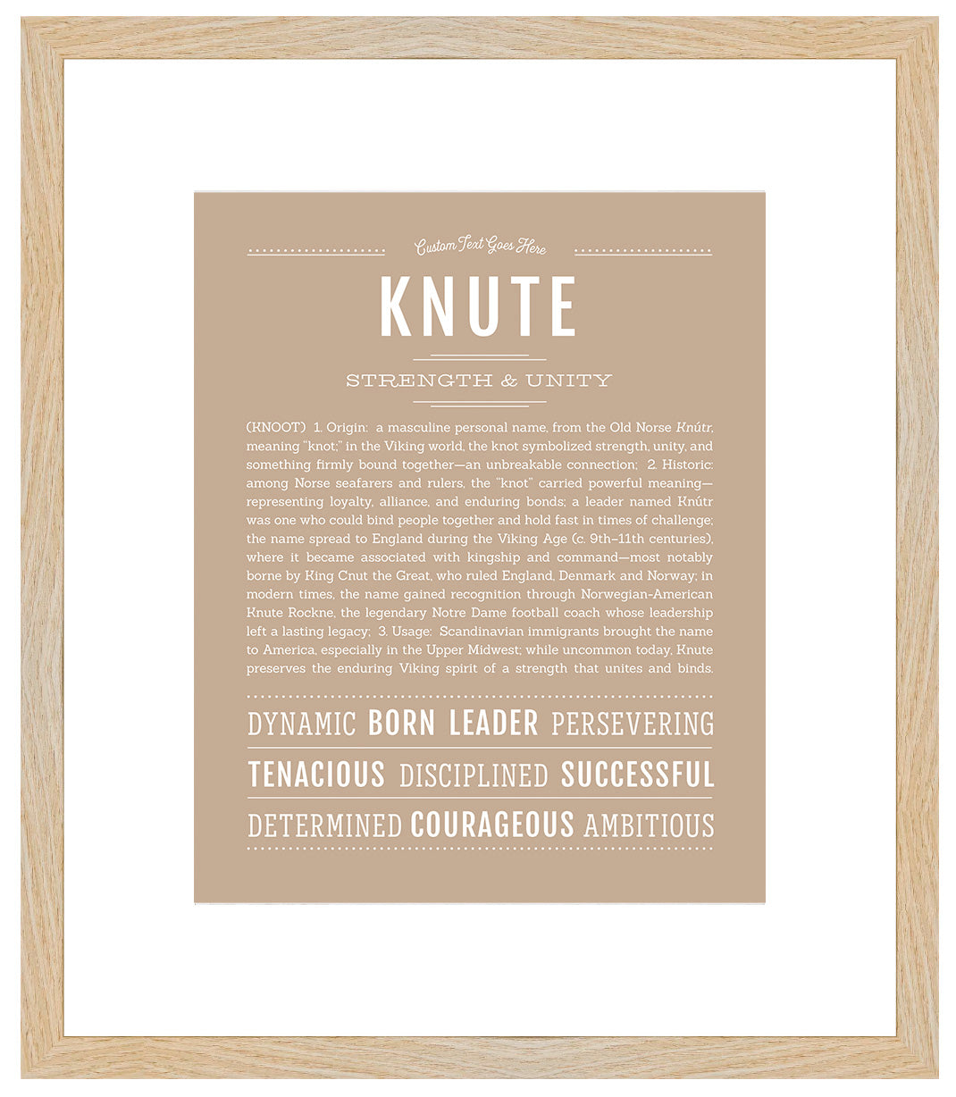 Knute | Name Art Print