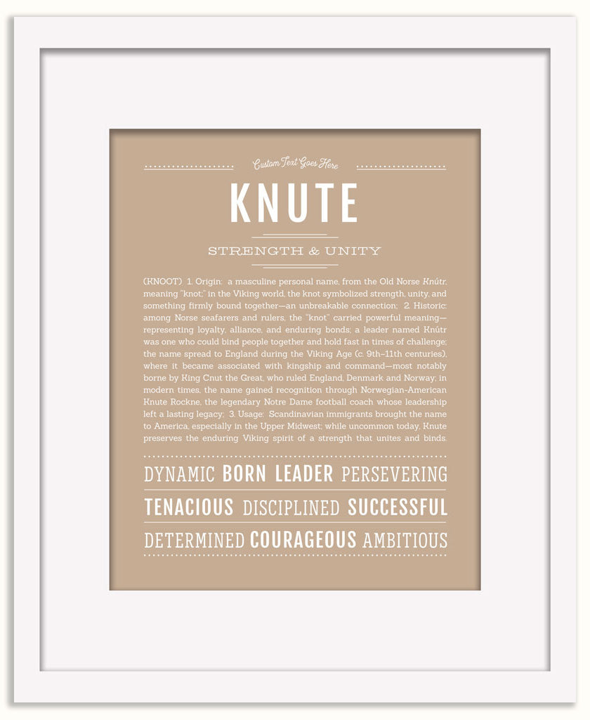 Knute | Name Art Print