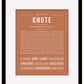 Knute | Name Art Print