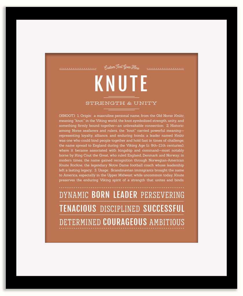 Knute | Name Art Print