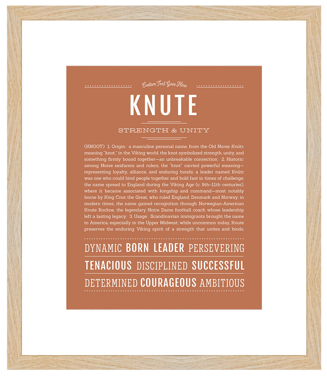Knute | Name Art Print