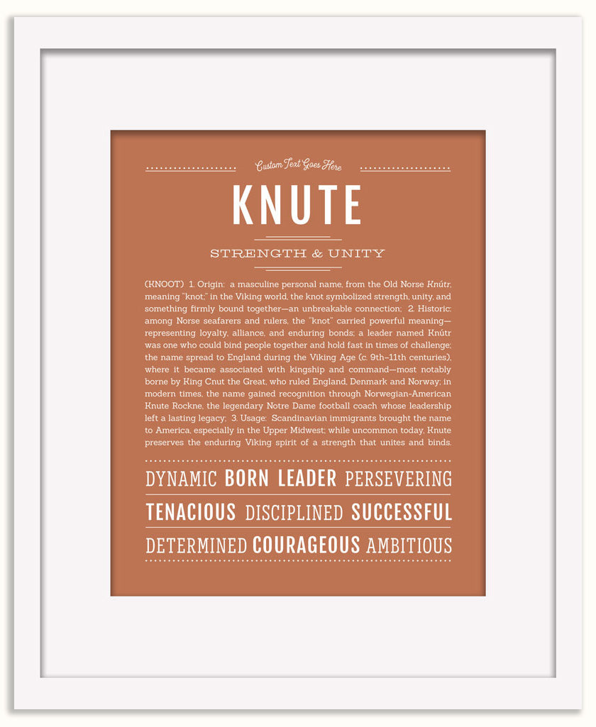 Knute | Name Art Print