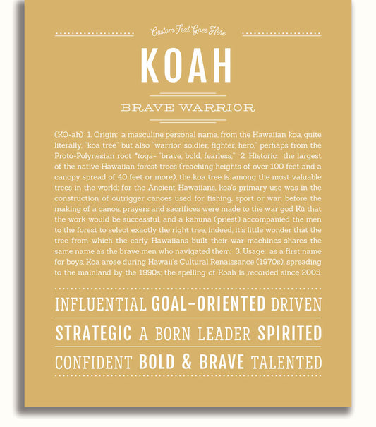 Frame Options | Matte Gold | No Frame