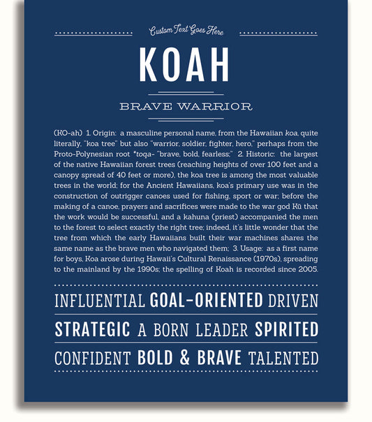 Frame Options | Midnight Blue | No Frame