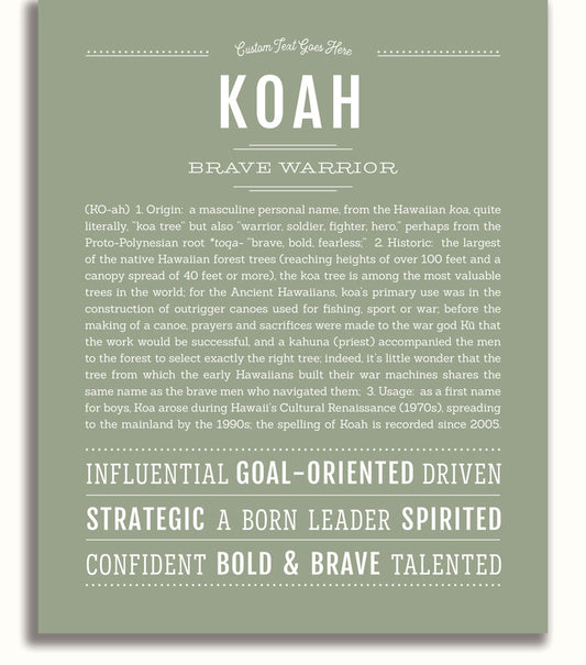 Frame Options | Sage | No Frame