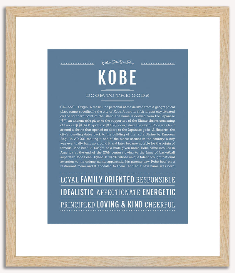 Kobe | Name Art Print