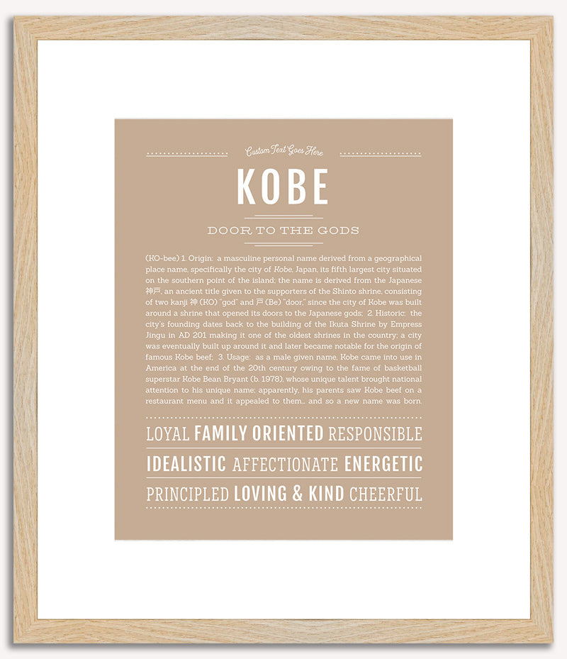 Kobe | Name Art Print