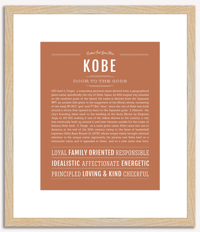 Kobe | Name Art Print