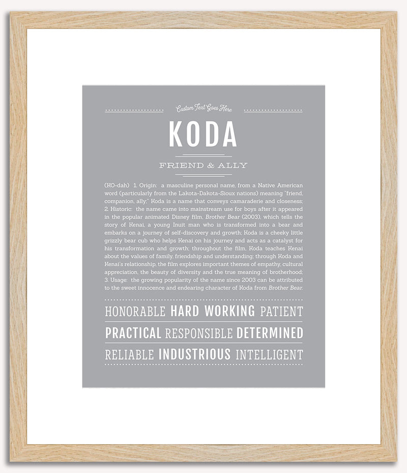 Koda | Name Art Print