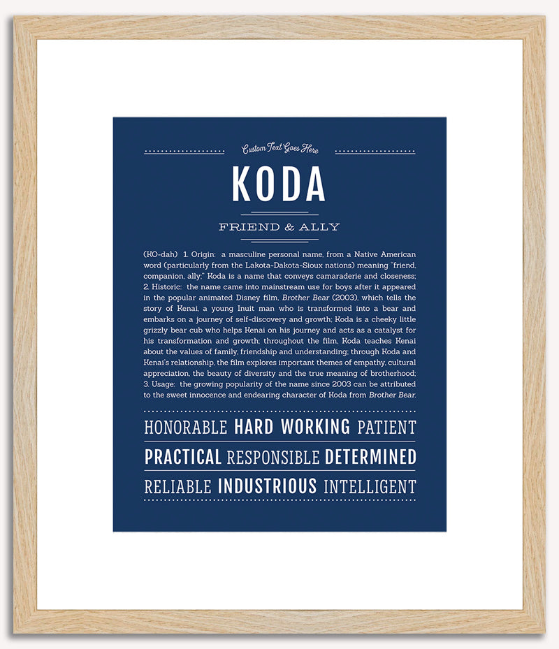 Koda | Name Art Print