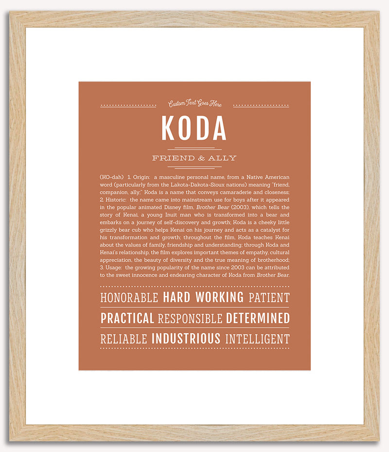 Koda | Name Art Print