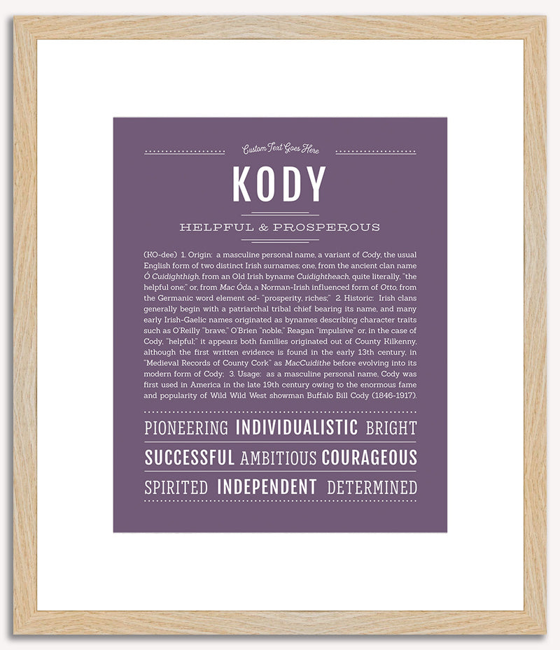 Kody | Name Art Print