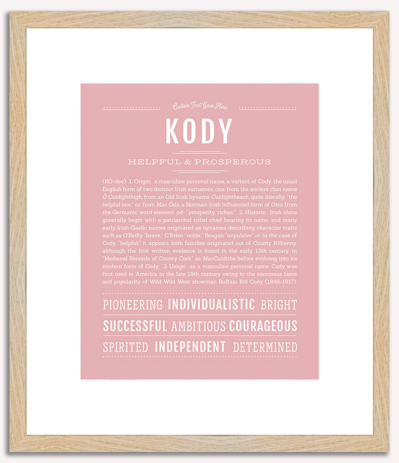 Kody | Name Art Print