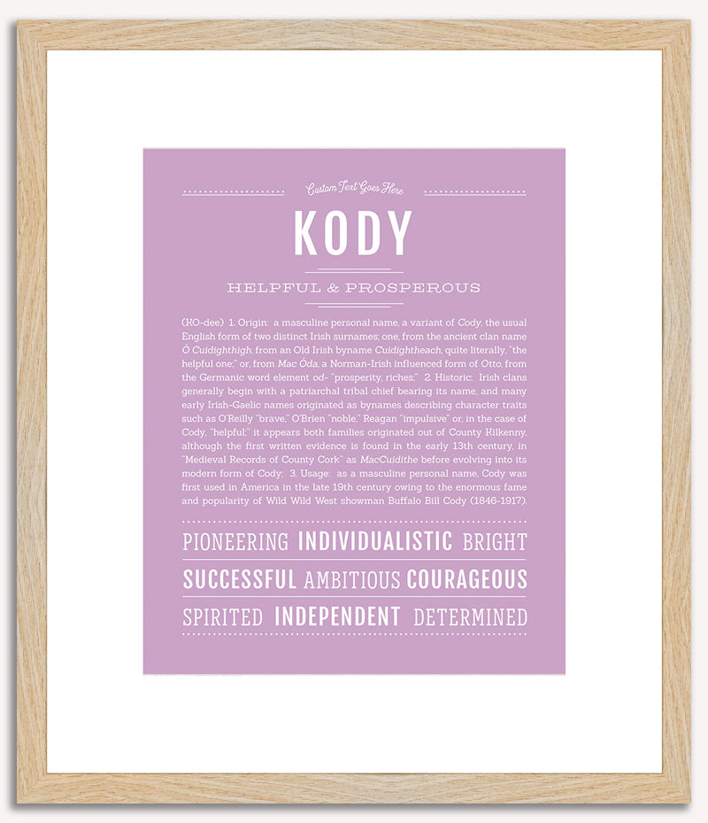 Kody | Name Art Print