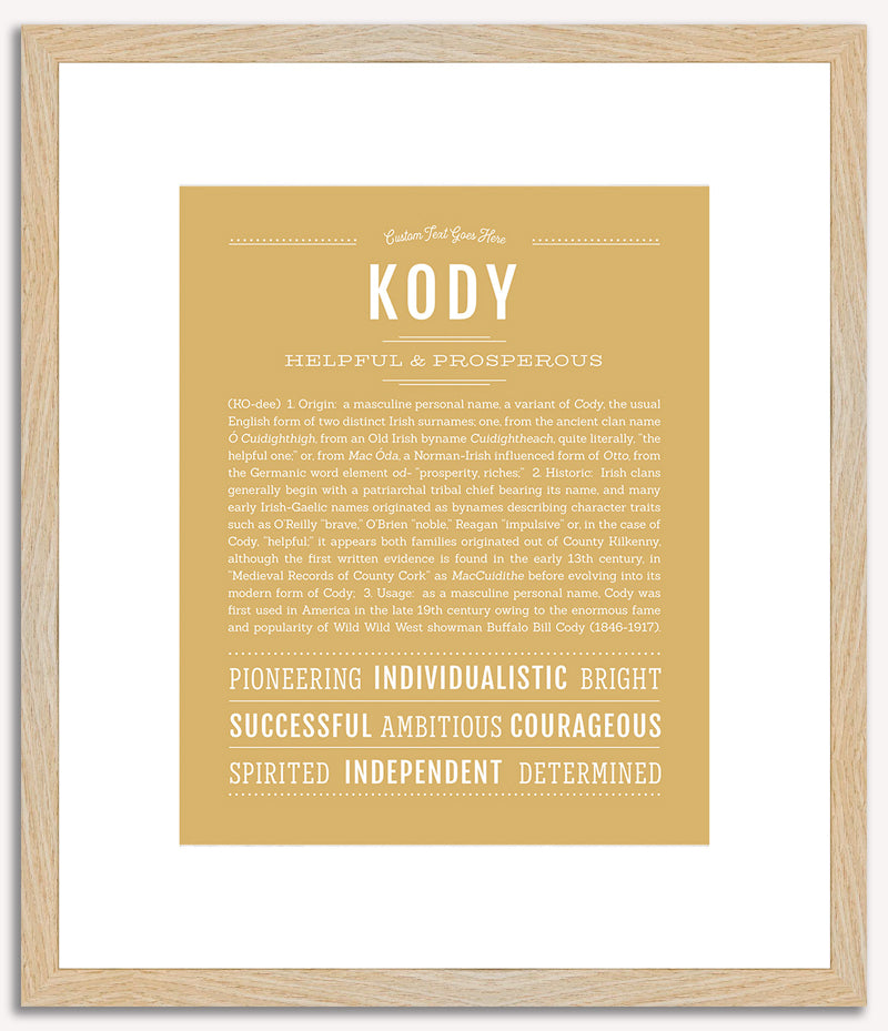 Kody | Name Art Print