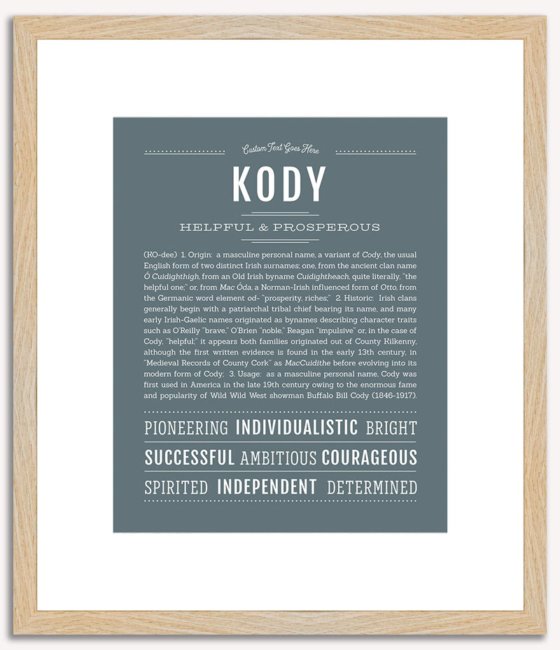 Kody | Name Art Print