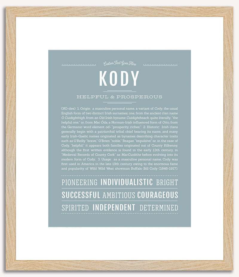 Kody | Name Art Print