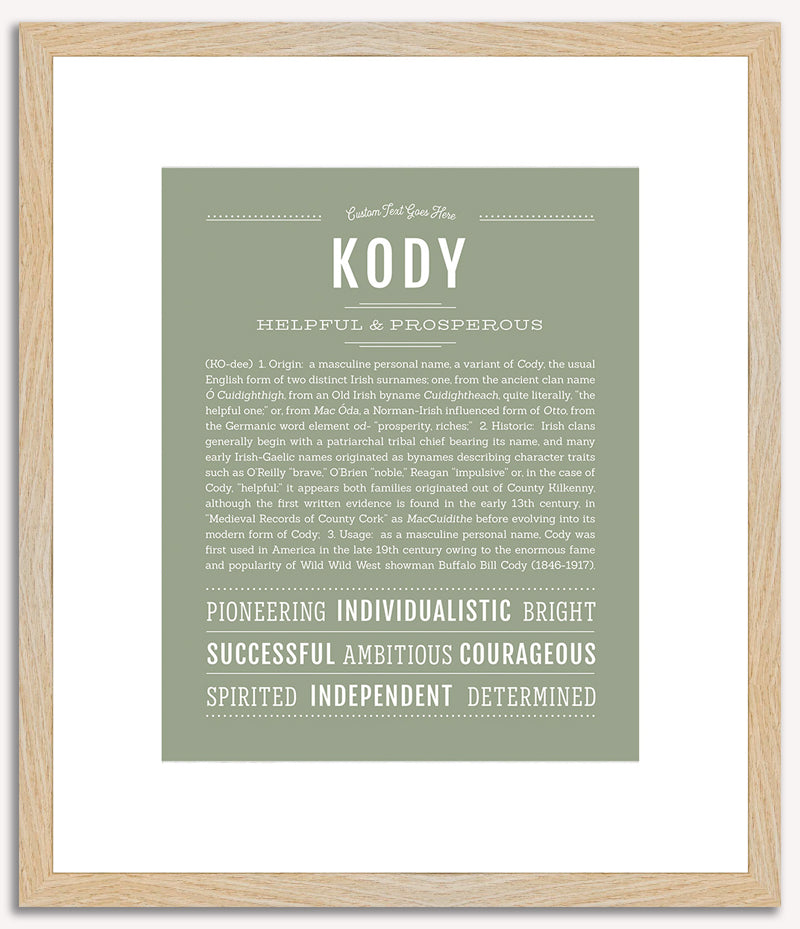 Kody | Name Art Print