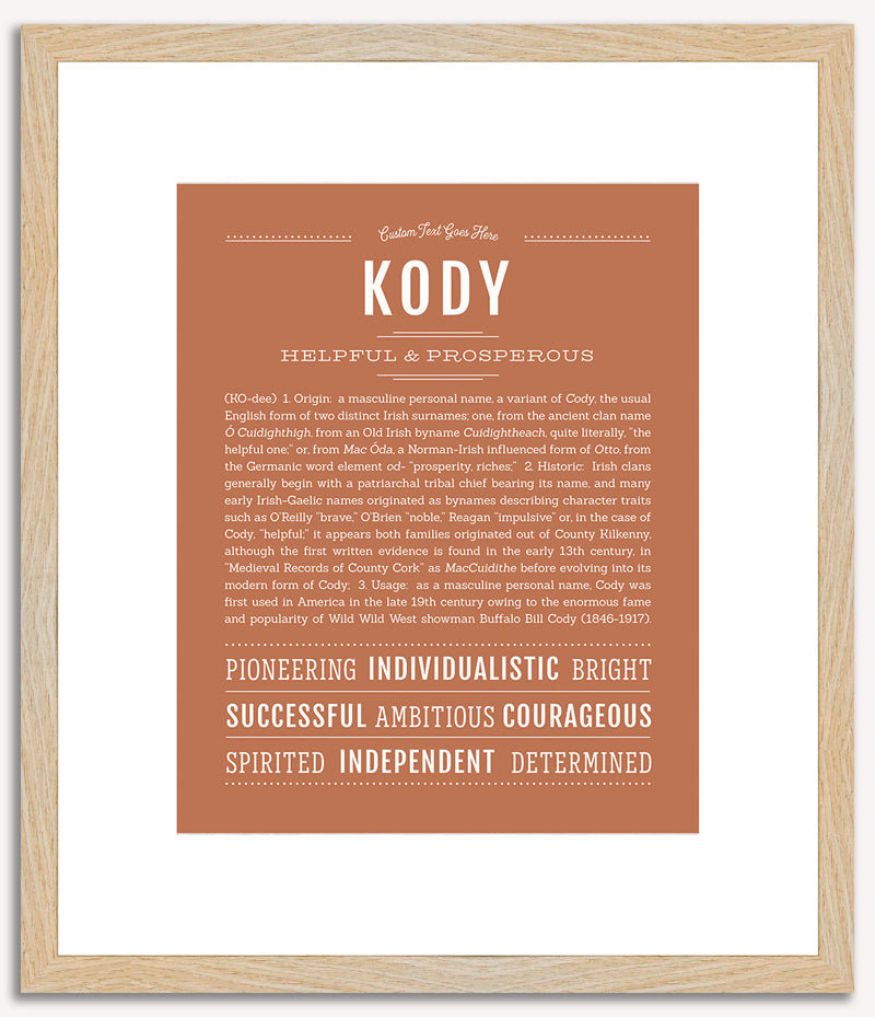 Kody | Name Art Print