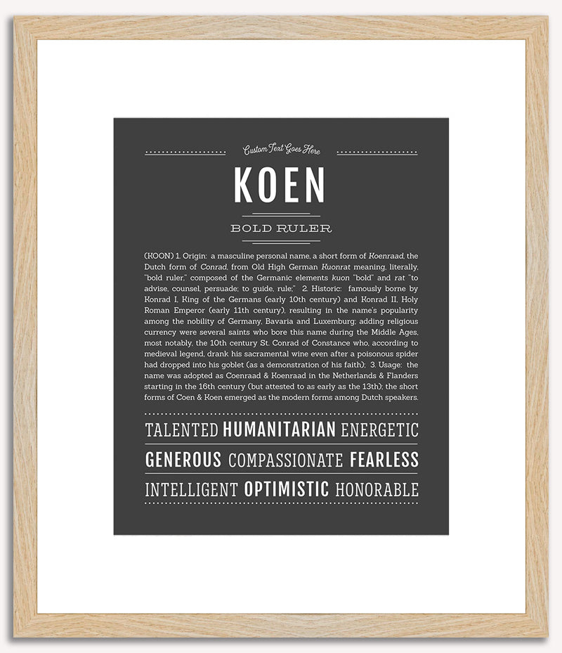 Koen | Name Art Print