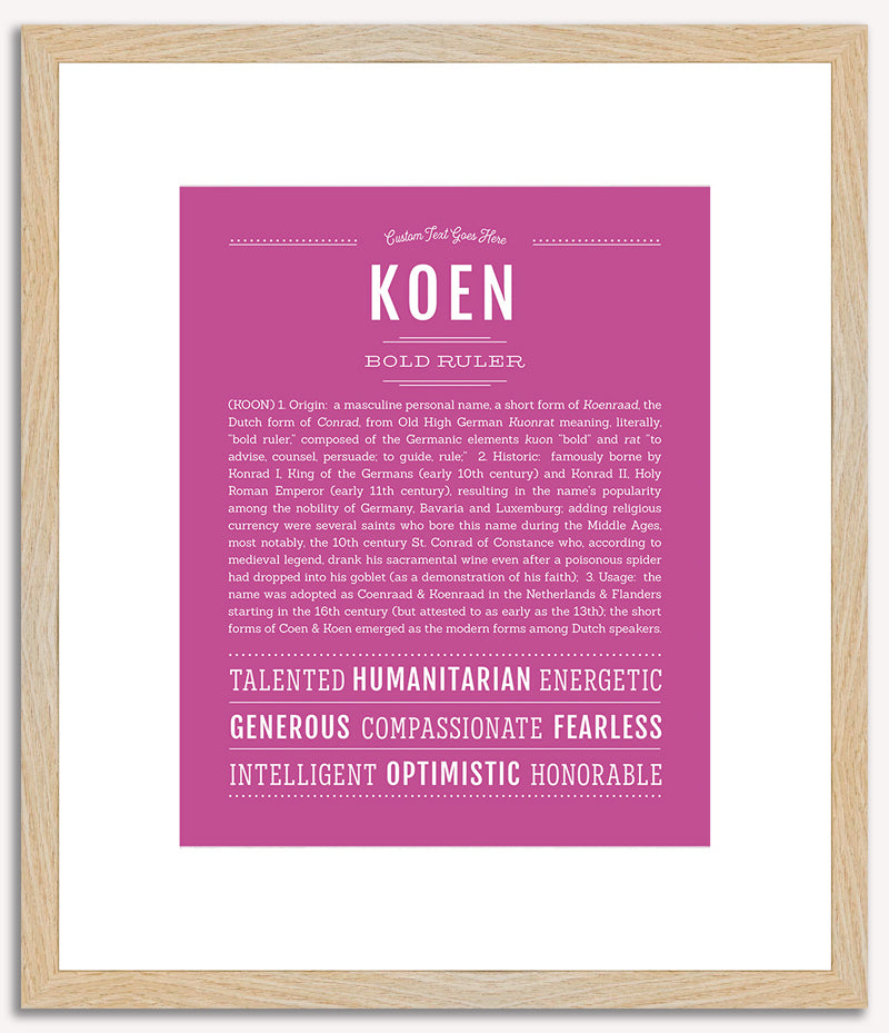 Koen | Name Art Print