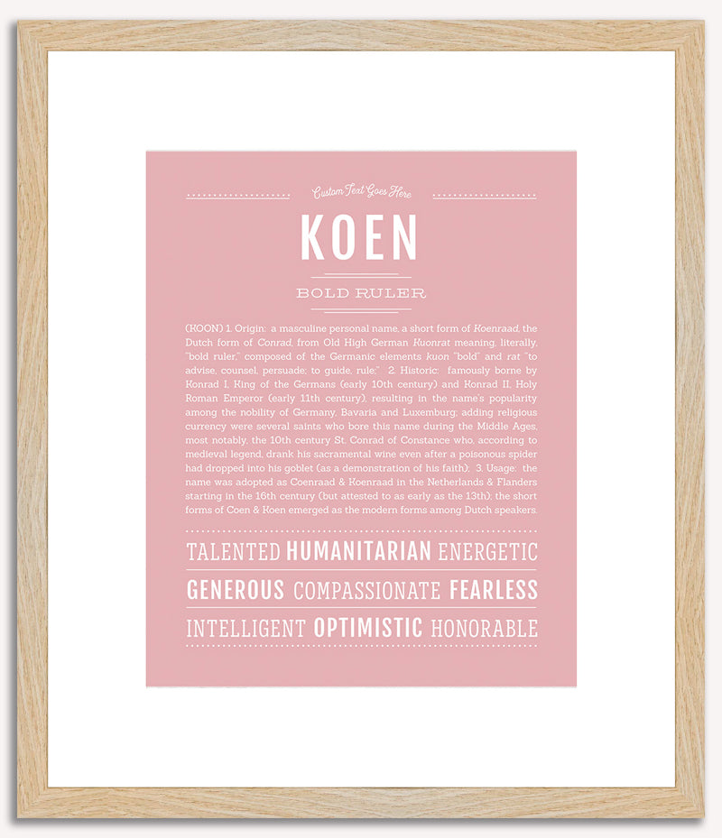 Koen | Name Art Print