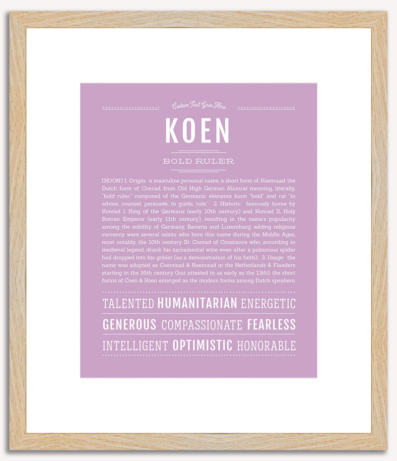 Koen | Name Art Print