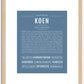 Koen | Name Art Print