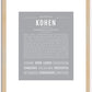 Kohen | Name Art Print