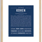 Kohen | Name Art Print