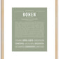 Kohen | Name Art Print